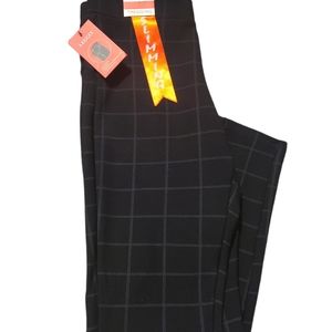 Black Plaid leggings